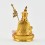 Gold Plated in Antique Finish 4.25" Guru Rinpoche / Padmasambhava Statue