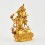 Gold Plated in Antique Finish 4.5" Manjushri / Jambiyang Statue