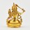 Gold Plated in Antique Finish 4.5" Manjushri / Jambiyang Statue