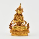 Gold Plated in Antique Finish 4.5" Vajradhara / Dorje Chang Statue