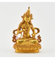 Gold Plated in Antique Finish 4.5" Vajrasattva / Dorje Sempa Statue