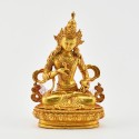 Gold Plated in Antique Finish 4.5" Vajrasattva / Dorje Sempa Statue