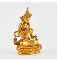 Gold Plated in Antique Finish 4.5" Vajrasattva / Dorje Sempa Statue