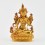 Gold Plated in Antique Finish 4.5" White Tara / Dholkar Statue