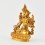 Gold Plated in Antique Finish 4.5" White Tara / Dholkar Statue