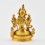 Gold Plated in Antique Finish 4.5" White Tara / Dholkar Statue