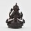 Copper Alloy in Oxidation Finish 4.5" Chenrezig / Four Armed Avalokiteshvara Statue