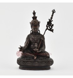 Copper Alloy in Oxidation Finish 4.25" Guru Rinpoche / Padmasambhava Statue