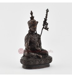 Copper Alloy in Oxidation Finish 4.25" Guru Rinpoche / Padmasambhava Statue