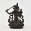 Copper Alloy in Oxidation Finish 4.5" Manjushri / Jambiyang Statue