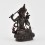 Copper Alloy in Oxidation Finish 4.5" Manjushri / Jambiyang Statue