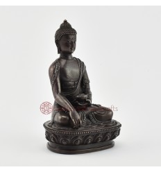 Copper Alloy in Oxidation Finish 4" Shakyamuni Buddha / Tomba Statue