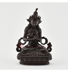 Copper Alloy in Oxidation Finish 4.5" Vajradhara / Dorje Chang Statue