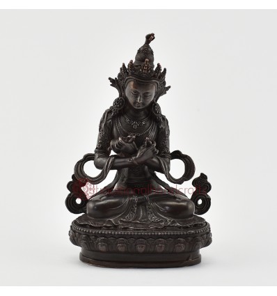 Copper Alloy in Oxidation Finish 4.5" Vajradhara / Dorje Chang Statue