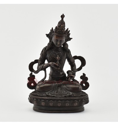 Copper Alloy in Oxidation Finish 4.5" Vajrasattva / Dorje Sempa Statue