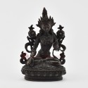 Copper Alloy in Oxidation Finish 4.5" White Tara / Dholkar Statue