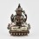 Silver Plated in Oxidation Finish 4.5" Chenrezig / Four Armed Avalokiteshvara Statue