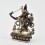 Silver Plated in Oxidation Finish 4.5" Manjushri / Jambiyang Statue