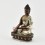 Silver Plated in Oxidation Finish 4" Shakyamuni Buddha / Tomba Statue