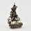 Silver Plated in Oxidation Finish 4.5" Vajradhara / Dorje Chang Statue