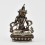 Silver Plated in Oxidation Finish 4.5" Vajrasattva / Dorje Sempa Statue