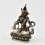 Silver Plated in Oxidation Finish 4.5" Vajrasattva / Dorje Sempa Statue