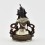 Silver Plated in Oxidation Finish 4.5" Vajrasattva / Dorje Sempa Statue