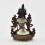 Silver Plated in Oxidation Finish 4.5" White Tara / Dholkar Statue