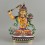 Hand Painted Copper Alloy with 24 Karat Gold Gilded 9" Manjushri Jambiyang Statue