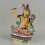 Hand Painted Copper Alloy with 24 Karat Gold Gilded 9" Manjushri Jambiyang Statue