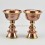 Hand Made Copper Alloy with Brass 5.25" Butter Lamps Set