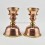 Hand Made Copper Alloy with Brass 5.25" Butter Lamps Set