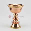 Hand Made Copper Alloy with Brass 5.25" Butter Lamp