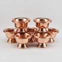 Hand Made Copper Alloy 7 Bowls 4.25" Offering Bowls - Tings Set