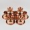 Hand Made Copper Alloy 7 Bowls 4.25" Offering Bowls - Tings Set