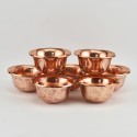 Hand Made Copper Alloy 7 Bowls 4" Offering Bowls - Tings Set