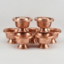 Hand Made  Copper Alloy 7 Bowls 5" Offering Bowls - Tings Set