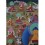 Hand Painted Shakyamuni Buddha & 16 Arhats Thangka Painting