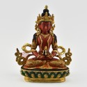 Hand Painted 24 Karat Gold Gilded Aparmita / Amitayus / Tsepame Statue