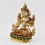 Hand Painted 24 Karat Gold Gilded White Tara / Dholkar Statue