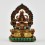 Hand Carved Gold Plated Aparmita / Amitayus / Tsepame Silver Statue