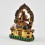 Hand Carved Gold Plated Aparmita / Amitayus / Tsepame Silver Statue