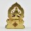 Hand Carved Gold Plated Aparmita / Amitayus / Tsepame Silver Statue