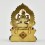 Hand Craved Gold Plated Chenrezig / Four Armed Avalokiteshvara Silver Statue