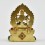 Hand Carved Gold Plated  Manjushri / Jambiyang Silver Statue