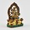 Hand Carved Gold Plated White Tara / Dholkar Silver Statue