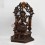 Hand Made Copper Alloy in Oxidation Finish 17.5" Green Tara on Throne Sculpture