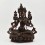 Hand Made Copper Alloy in Oxidation Finish 14" Green Tara / Dholma Statue