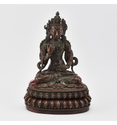 Hand Made Copper Alloy in Oxidation Finish 9" Bajrasattva / Dorjesempa Statue