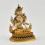 Gold Plated and Hand Painted 6" Chenrezig / Four Armed Avalokiteshvara Statue